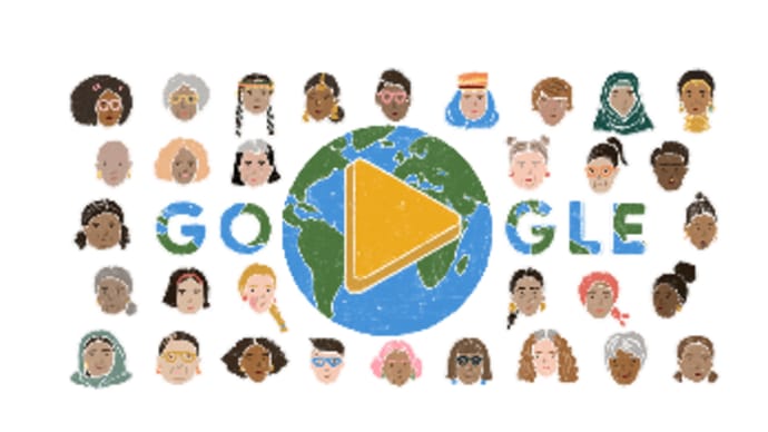 【Googleのロゴ】2022年 国際女性デー