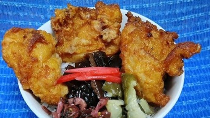 【09/26昼食】鹿児島県産桜島鶏もも唐揚げ、迷ったけど結局購入したんだね:P