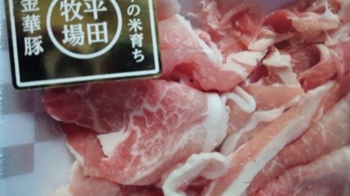 【04/04晩御飯】山形県産平牧金華豚もも、うまっうっまぁ～なんだね：D