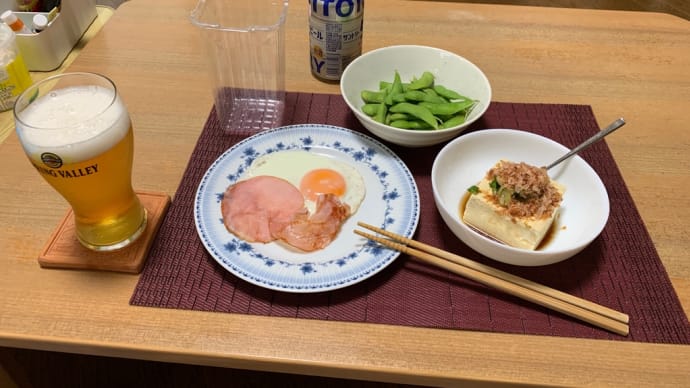 長期休肝日前の晩酌