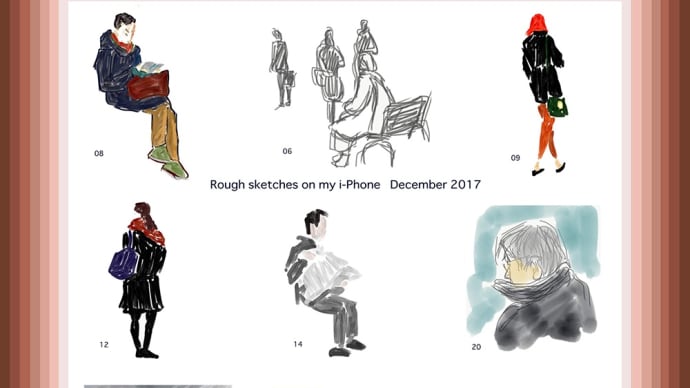 Rough sketches December 2017／i-phone上での素描　2017年12月　5849