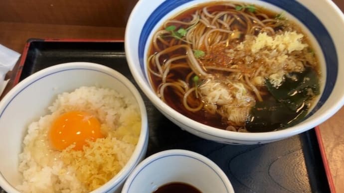 そばつゆでいただく、たまごかけごはん -そば処信州屋-