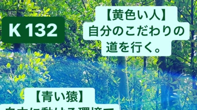 〜マヤ暦K133 赤い空歩く人・青い猿・音3〜 OSHO禅タロットを振り返る