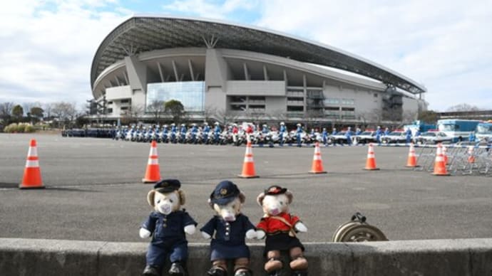 埼玉県警年頭視閲式 なう
