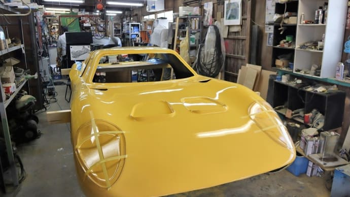 ノーチラスR380(プリンスR380リプロダクション)、ボディカラーは黄色になりました。