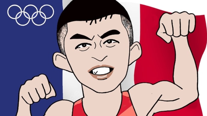 似顔絵教室でもパリ五輪