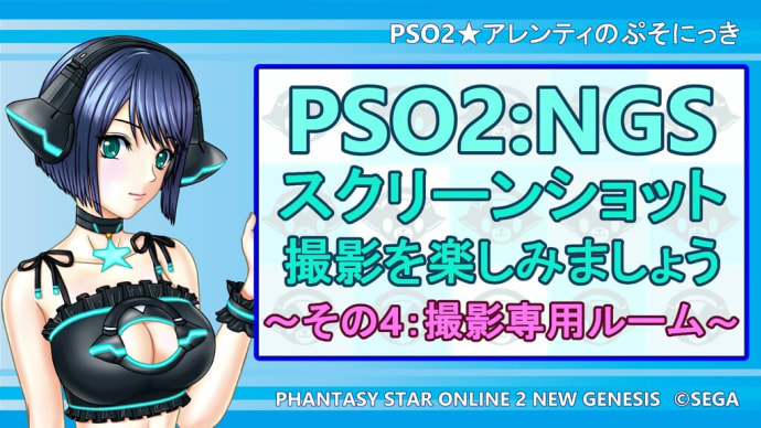 【NGS】スクリーンショット撮影を楽しみましょう(その4:撮影専用ルーム)