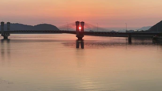 不知火海の夕景