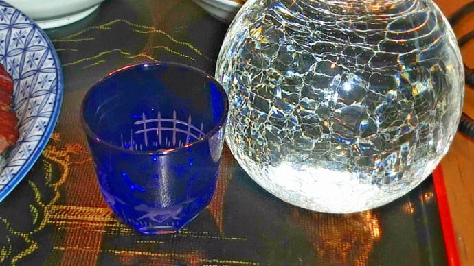 江戸切子で一杯 (*^^) _酒~~