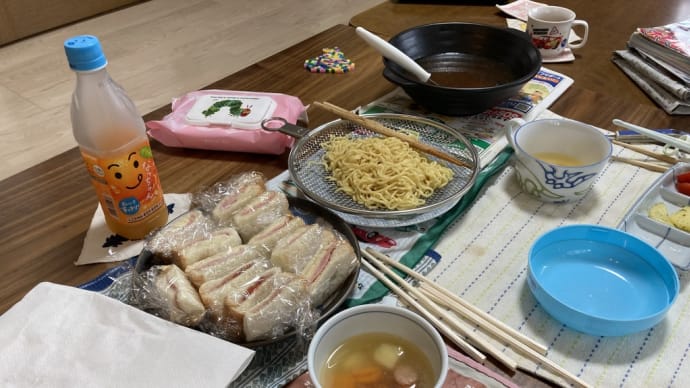 夏休み最後の昼食を作る