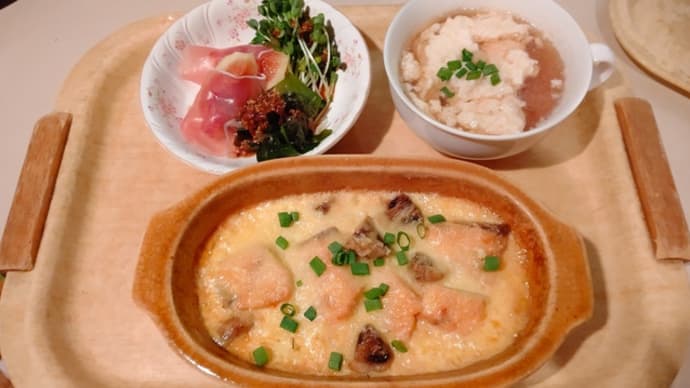 鮭と長ネギのコキール と 秋ドラマ