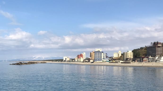 穏やかだった湯野浜海岸