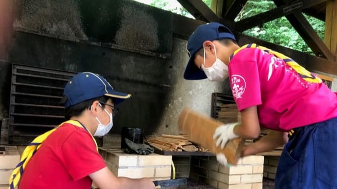 2020.07隊集会 船上山で元気に活動だ!