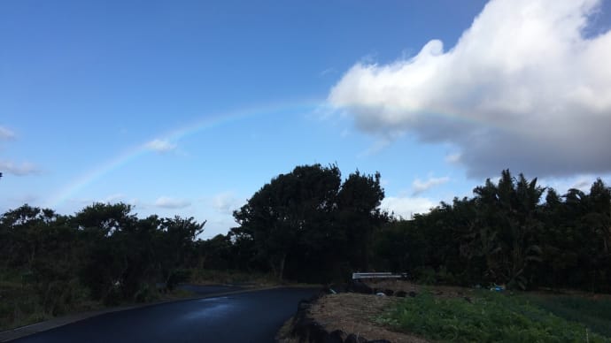 虹がかかりました🌈
