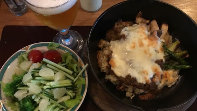 チーズ焼きカレーと、チーズスフレケーキ、そして父の命日でお寺へ