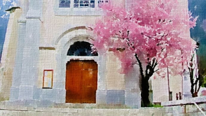 シャモニーの桜