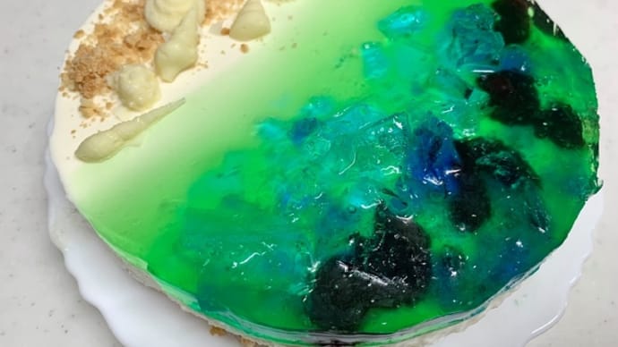 誕生日のビーチケーキ