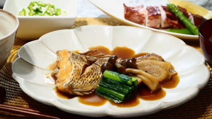 ☆鯛の煮つけ&ヤリイカの塩焼き☆