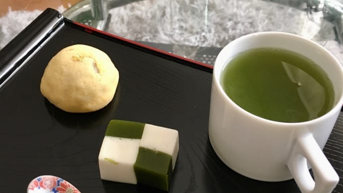 トリートメント後のお茶菓子