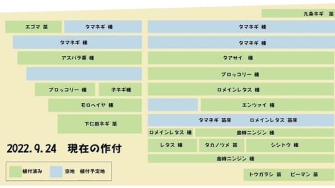 記録、秋の畑の図