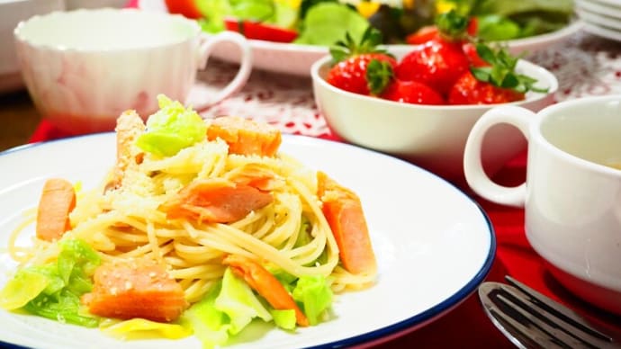 ☆春キャベツと塩ざけの春色パスタ&今週の人気ごはん☆