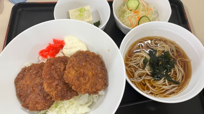 ソースカツ丼定食@まんぷく亭 (๑´ڡ`๑)