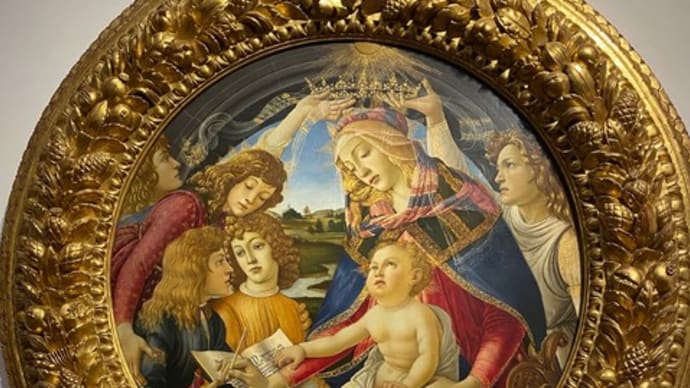 二枚の聖母子　ボッティチェリ　ウフィッッイ美術館　フィレンツェ