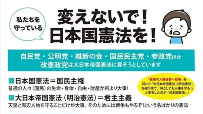 米騒動の裏で改憲勢力が蠢いてます!改憲発議自体が違憲行為!憲法審査会は今すぐ解散せよ!