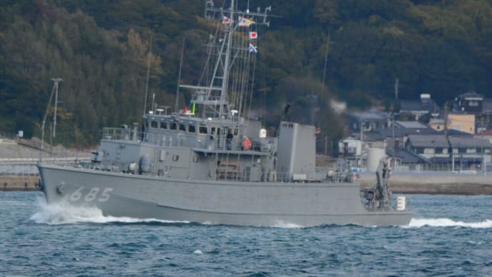 海上自衛隊第43掃海隊　機雷処理を関門海峡付近で実施