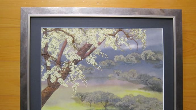 並木道(押し花)