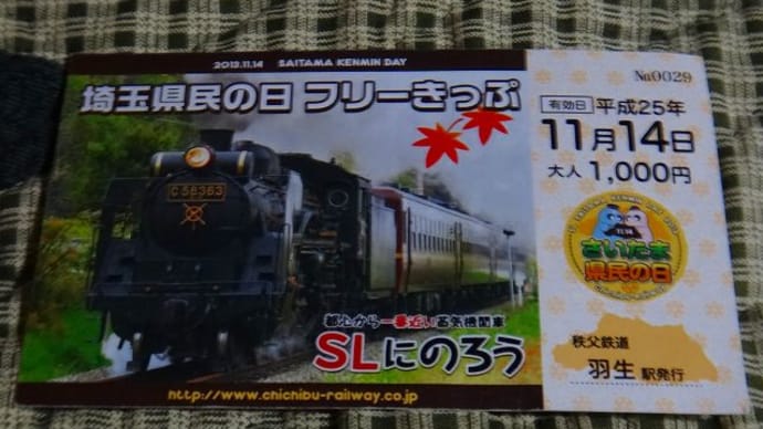 埼玉県民の日フリーきっぷで行く秩父鉄道の旅_1