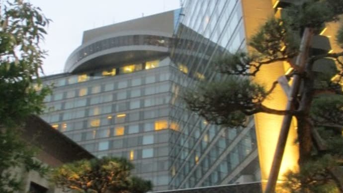 夜のホテルニューオータニ・・・ホテル館内をテクテク散歩 ふかふかカーペットが気持ちいいです(笑)