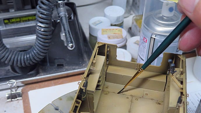 Sd.Kfz.164 NASHORN 1/35 #14 ピンウォッシュ〜ウォッシング
