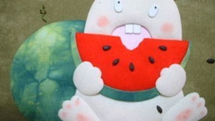 おうち時間に→作品「スイカうさぎ」と型紙をUPしようとしたのに・・・見つからないよ~(^0^)