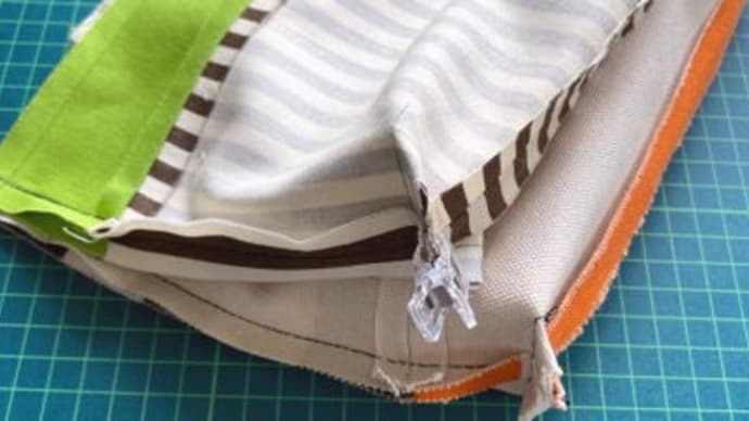 【ハンドメイド】手縫いの帆布バッグ、失敗してやり直しています…