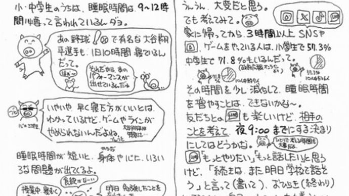 スクールカウンセラーだよりNO6「めざせ!大谷翔平選手…睡眠の話」の巻