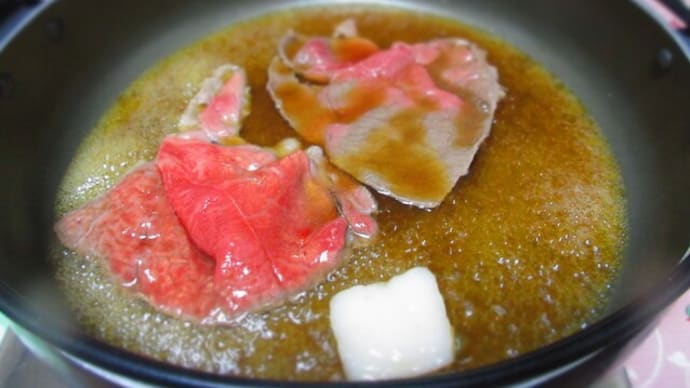 久しぶりのすき焼きで呑んだ酒