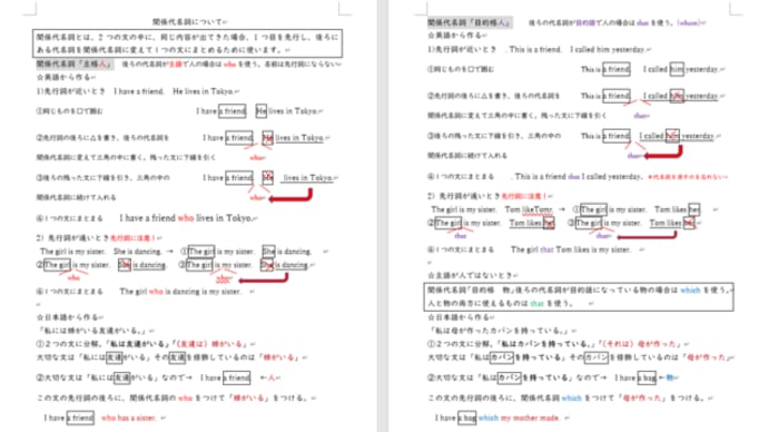 関係代名詞を作り直し