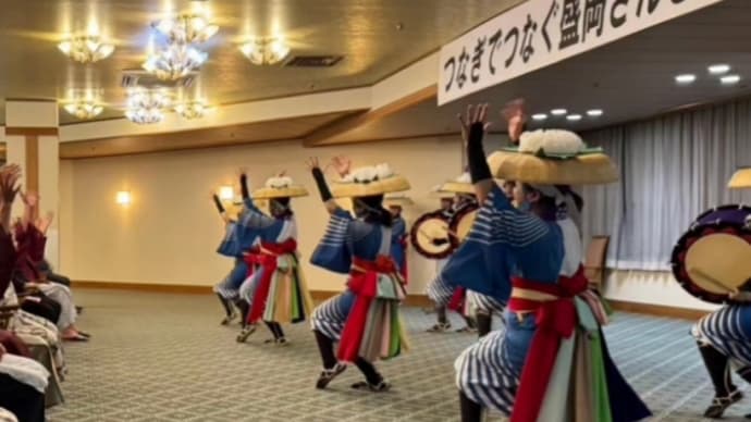 『つなぎでつなぐ盛岡さんさ踊り』