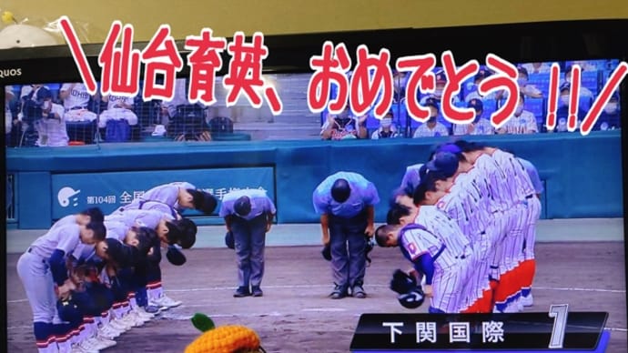 夏の甲子園 決勝戦 仙台育英vs下関国際