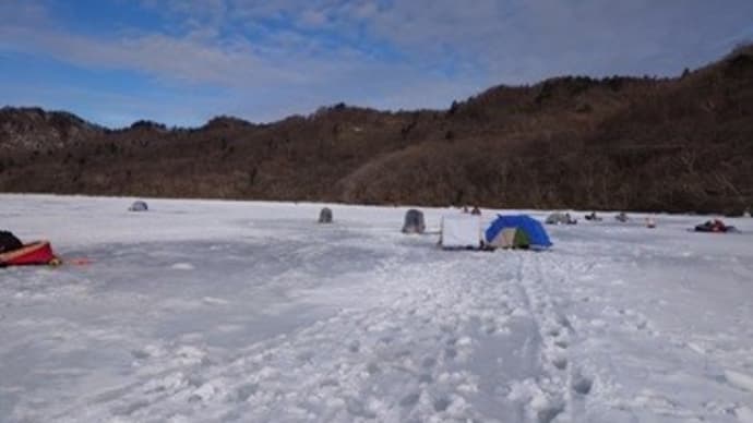 1月20日。赤城大沼氷上！ワカサギ釣行！