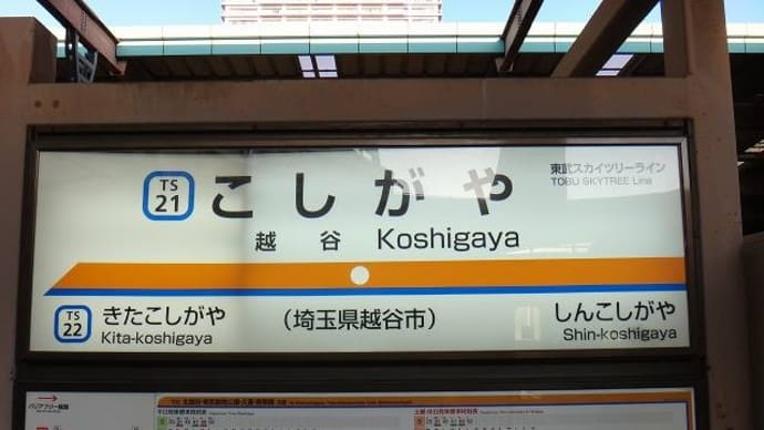 2021年「埼玉県民の日フリーパス」で行く「越谷駅で下車、マンホールカード回収」編⑨