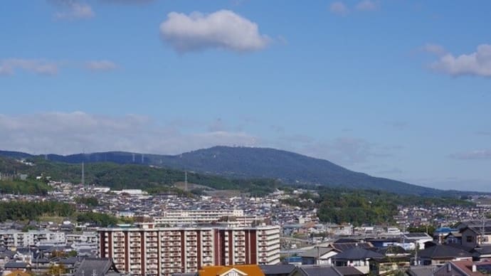 十三峠から明石海峡大橋が見えた