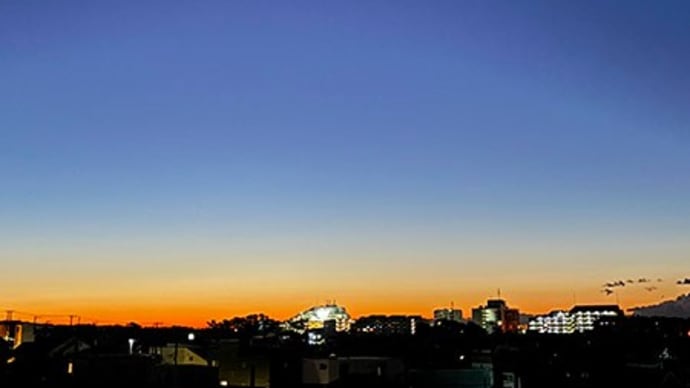 12月23日の夜明けとジョギング