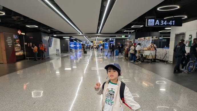 『Roma Fiumicino Airportにarrived···』