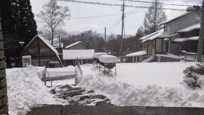 積雪ここで30センチ超えかな