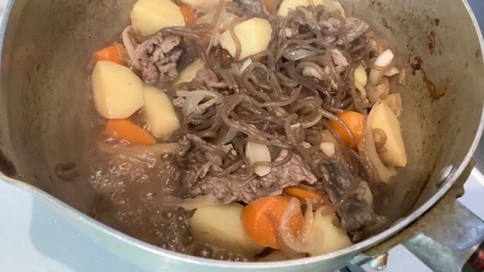 肉じゃが沖うるめ(^.^)晩ご飯