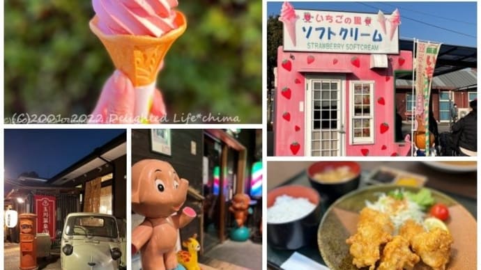 工場直売といちごソフトクリーム&玉川温泉~埼玉ドライブ