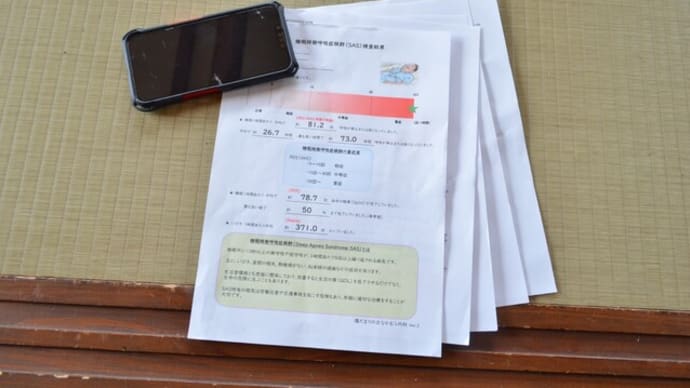 身近な友達 無呼吸症候群 検査結果