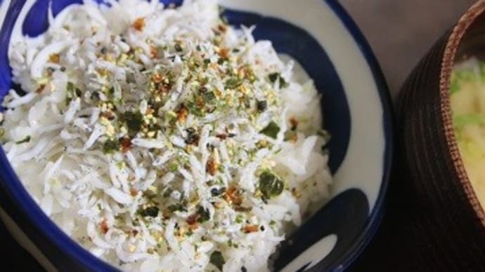 12月24日　　しらすと海苔わさびの ふりかけ丼